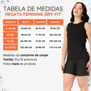 Regata Dry Fit Academia Feminina Blusa Básica Estilosa Treino Fitness Regatas