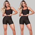 Kit 2 Conjuntos Fitness Feminino  – Top + Short Cintura Alta