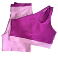 Conjunto Bicolor Academia Feminino – Top + Short Zero Transparência