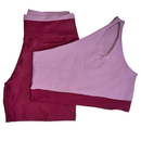 Conjunto Bicolor Academia Feminino – Top + Short Zero Transparência