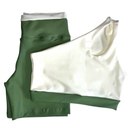 Conjunto Bicolor Academia Feminino – Top + Short Zero Transparência