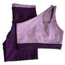 Conjunto Bicolor Academia Feminino – Top + Short Zero Transparência