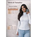 Blusa Manga Longa Feminina moda fitness modeladora yoga casaco academia proteção