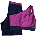 Conjunto Bicolor Academia Feminino – Top + Short Zero Transparência