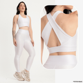 Conjunto Fitness Canelado Feminino – Legging + Top Zero Transparência