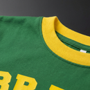 Blusa Cropped Feminina Brasil Larguinho Oversized T-Shirt Básica Algodão Blusinha de academia