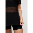 Blusa de Academia Fitness Tule Feminina Transparente Leve Confortavel