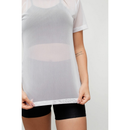 Blusa de Academia Fitness Tule Feminina Transparente Leve Confortavel