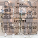 Kit 2 Conjunto de Academia Feminino Calça + Top com Zero Transparência e Cintura Alta