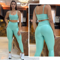 Conjunto Academia Feminino – Legging + Top Alta Compressão Zero Transparência