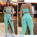 Conjunto Academia Feminino – Legging + Top Alta Compressão Zero Transparência