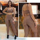 Conjunto Academia Feminino – Legging + Top Alta Compressão Zero Transparência