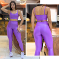 Conjunto Academia Feminino – Legging + Top Alta Compressão Zero Transparência