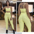 Conjunto Academia Feminino – Legging + Top Alta Compressão Zero Transparência